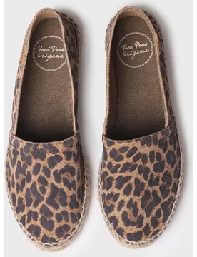 Alpargatas planas de mujer de serraje estampadas - Toni Pons - FashionsVida