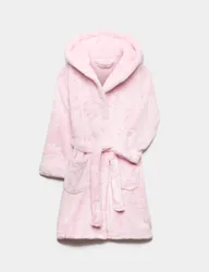 Fleece Dressing Gown (1-16 Yrs) Pink female