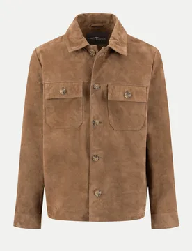 Velours Overshirt Braun L - Fynch-Hatton - FashionsVida