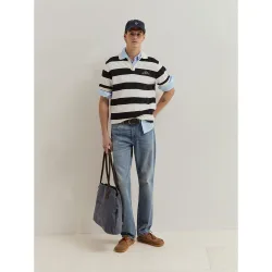 Pantalones vaqueros de hombre de corte regular en algodón