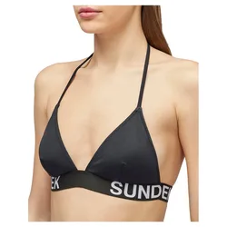 Aida Triangle Bikini Top Black M Women