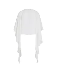 Schal - Stola weiss L Damen