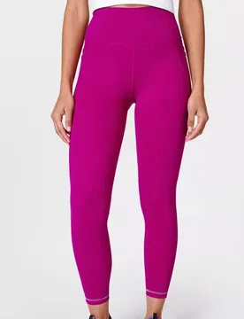Power Pro Workout Womens Pink Leggings Polyamide - Size Large - Sweaty betty - FashionsVida