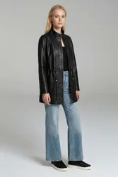 Womens Coat In Black - Size 2xl