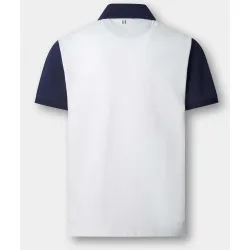 Polo de hombre color block de manga corta fit clásico