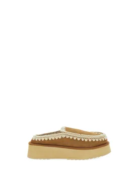 Mules in pelle MARRONE CHIARO 40 - Mou - FashionsVida