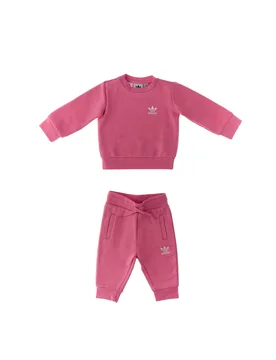 Adidas Tuta felpata ROSA 3-6M - Adidas - FashionsVida