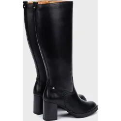 Botas de mujer de piel con cremallera