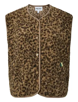 PCKATTY TEDDY VEST NOOS BC female - S - FashionsVida