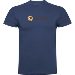 Maglietta A Maniche Corte Just Ride Vintage Denim Blue