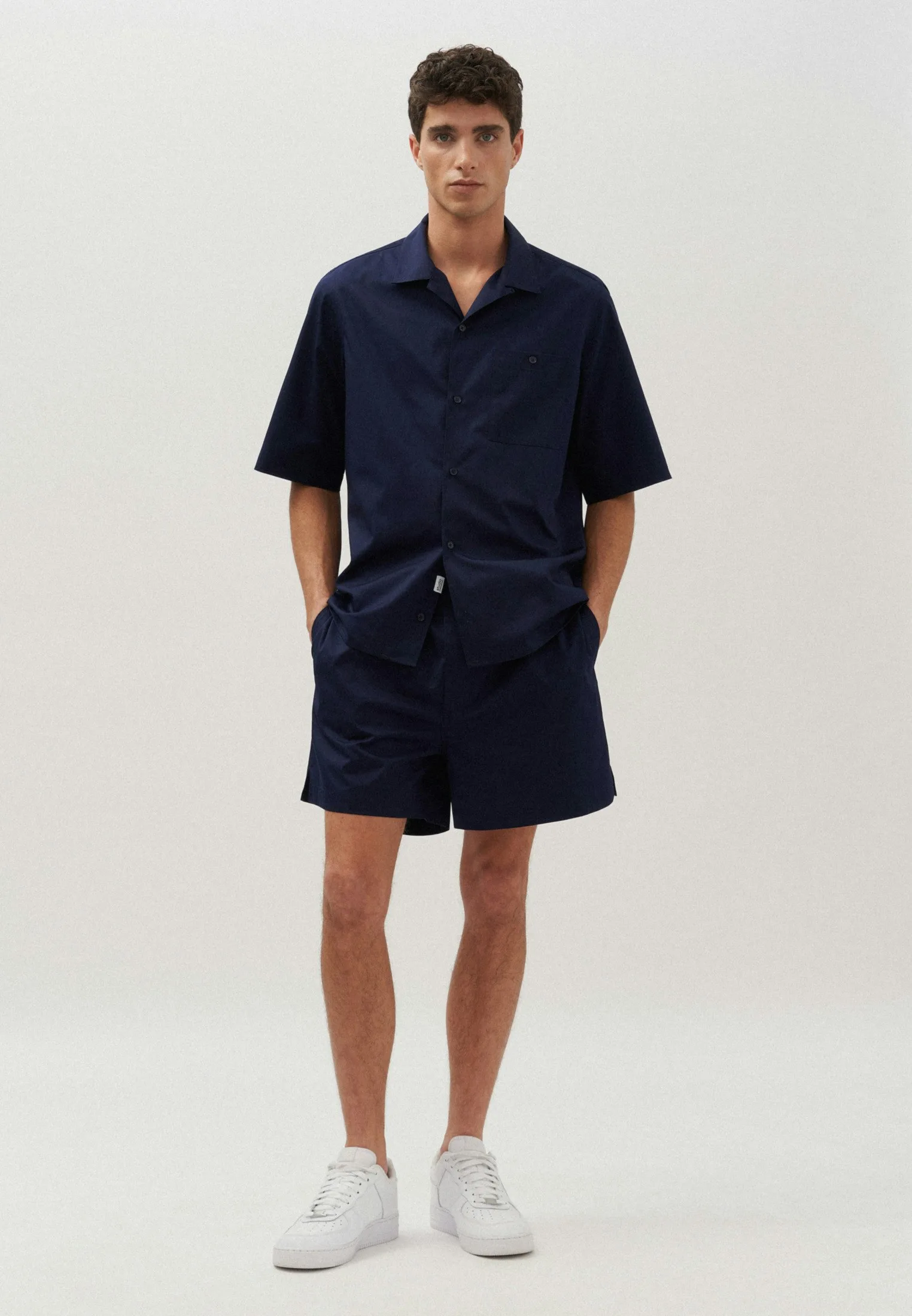 Regular Resort Hemd Uni Blau L - Seidensticker - FashionsVida