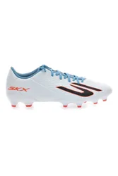 Scarpe da calcio bianche con dettagli azzurri SKX_2 Club MG 40