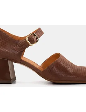 Zapato mujer en piel con tacon y cierre hebilla - Chie Mihara - FashionsVida