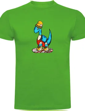 T-shirt à Manches Courtes Dino Snow Green M - Kruskis - FashionsVida