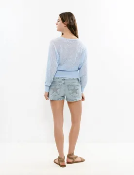 Short de mujer con tachas y estrellas - Brownie - FashionsVida
