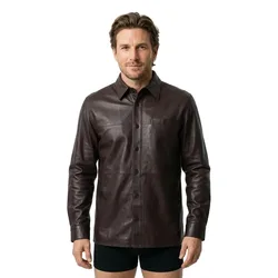 Giacca Di Pelle Lv0le11g Mocha Brown S