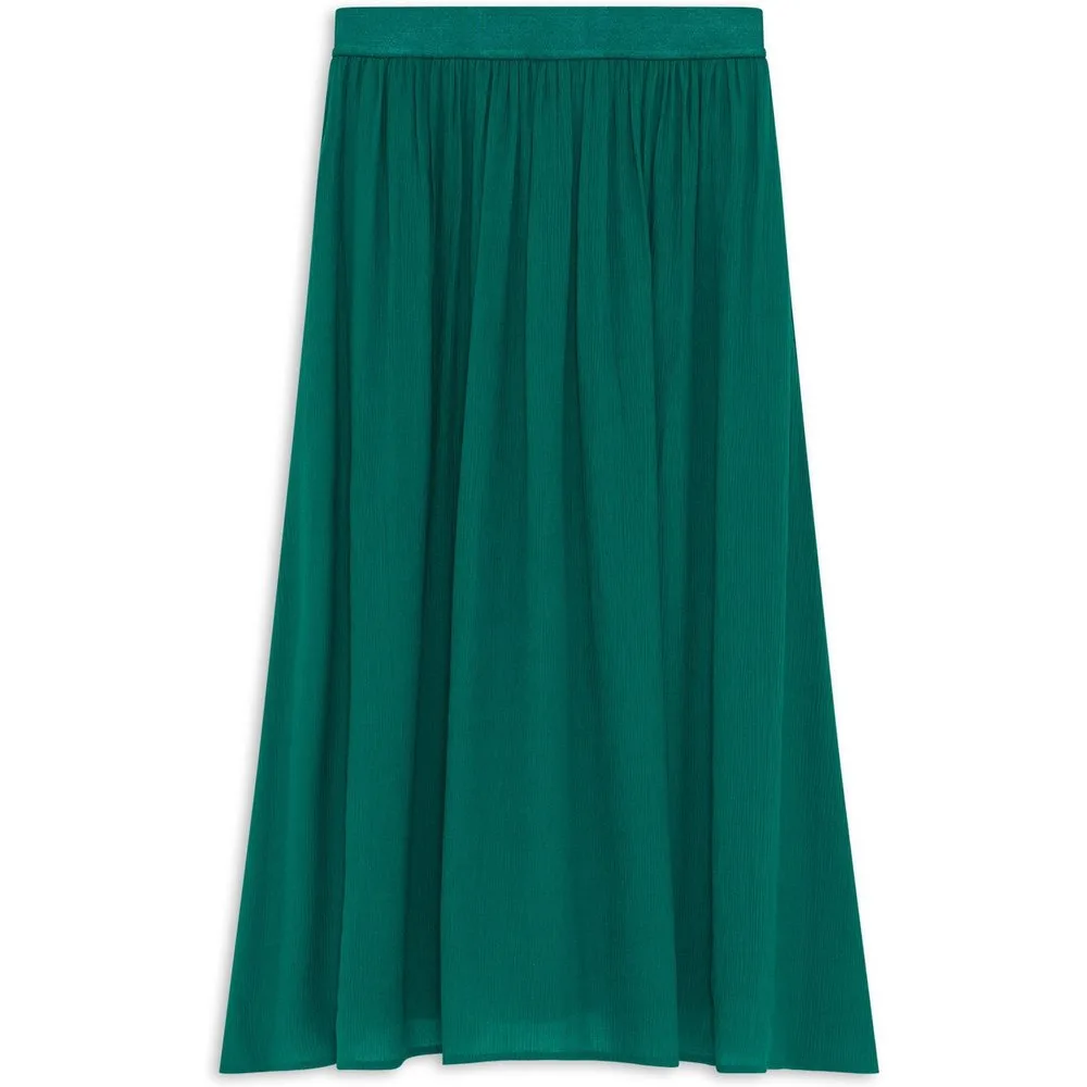 Falda midi estilo plisado con forro a tono - Caroll - FashionsVida
