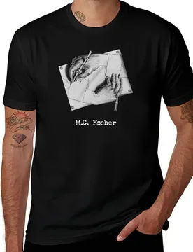Hands drawing each other surreal artist surrealist art lover M.C. Escher gift shirt or mask T-Shirt - Aliexpress - FashionsVida