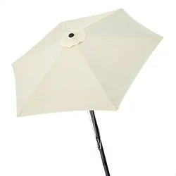 Parasol Hexagonal Avec Protection Uv Et Système De Double Poulie Aluminium 270 Cm 38 Mm 240 Cm