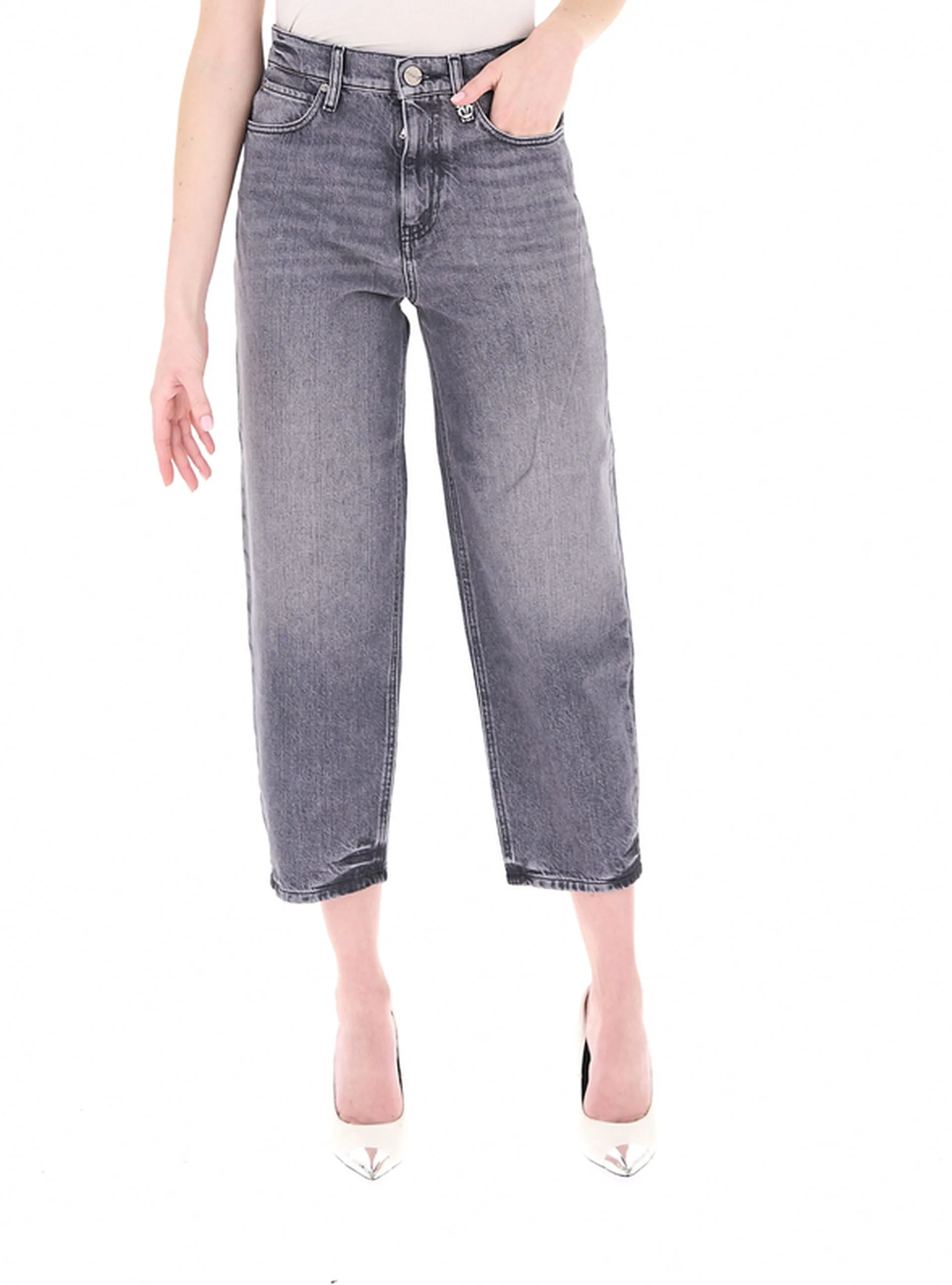 Pinko Jeans straight GRIGIO 25 - PINKO - FashionsVida
