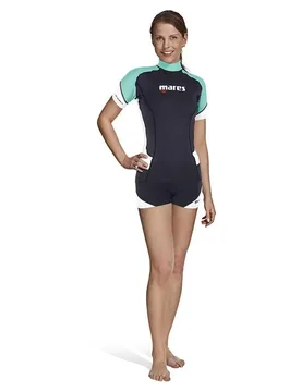 Rash Guard Manches Courtes Trilastic She Dives Blue L - Mares - FashionsVida