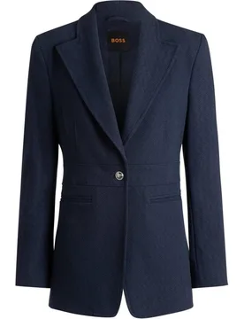 Blazer relaxed de manga larga - Boss - FashionsVida