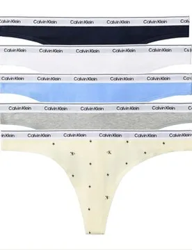 Slips Thong 5 Pk Eu S;Eu M;Eu L;Eu Xl;Eu Xs - Calvin Klein Jeans - FashionsVida