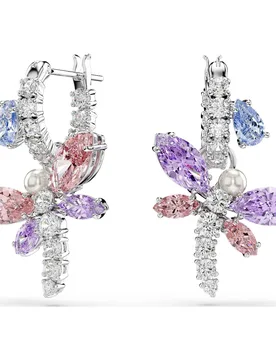 Orecchini pendenti Ariana Grande x , Taglio misto, Libellula, Multicolore, Placcato rodio OS - Swarovski - FashionsVida