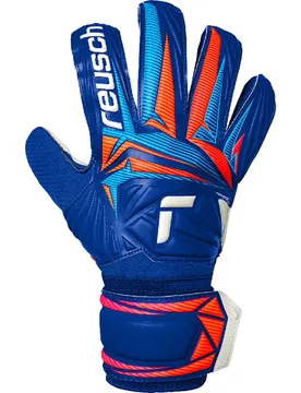 Gants De Gardien De But Attrakt Solid Sharp Blu / White / Shock Orange 8 unisex - Reusch - FashionsVida