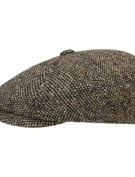 Tweed Flat Cap by - brown - Herren - Size: L (58-59 cm) - Lierys - FashionsVida