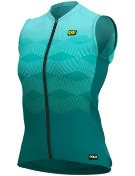 Maglia ciclismo donna PRR MAGNITUDE senza maniche turchese - ALE' - FashionsVida