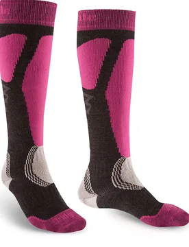 Chaussettes Longues Easy On Merino Performance Graphite / Pink EU 35-37 - Bridgedale - FashionsVida