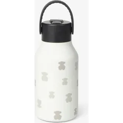 Botella pequeña Baby con boquilla abatible y pajita multi osos