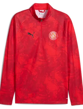Sweat à Demi-zip Avant-match Girona Fc 25/26 Red / Black XL - Puma - FashionsVida