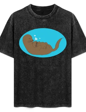 Mama and Baby Sea Otter T-Shirt Dry Fit Running Short Sleeve Top - Aliexpress - FashionsVida
