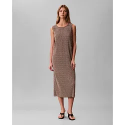 Vestido estampado midi plisado