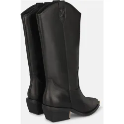 Botas cowboy de mujer en ante con tacón cuadrado