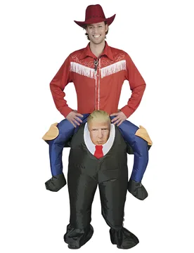 Amerikanischer Präsident Kostüm aufblasbar schwarz-rot - ESPA - FashionsVida