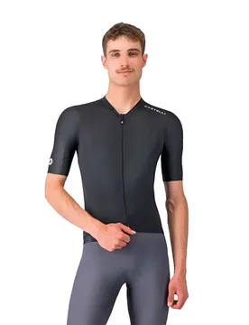 Maglia A Maniche Corte Espresso 2 Black / White - Castelli - FashionsVida
