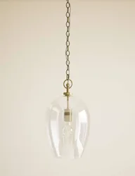 M&S Glass Pendant Light Clear