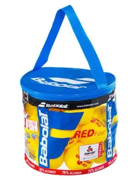 Red Foam Tennis Balls Bag Yellow / Red 24 Balls - Babolat - FashionsVida
