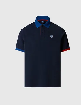 Polo con dettaglia a contrasto uomo navy blue - North Sails - FashionsVida