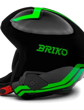 Casque Vulcano 2.0 Mips Shiny Black / Neon Green M unisex - Briko - FashionsVida