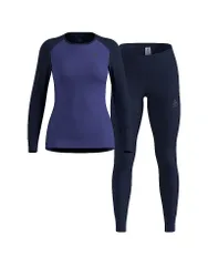 Set de ropa interior funcional para mujer ACTIVE WARM ECO azul oscuro M