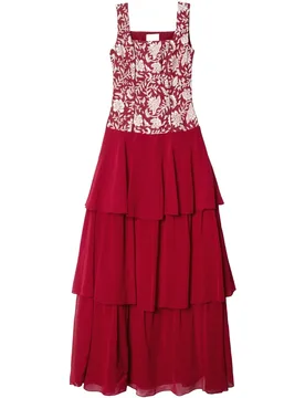 Vestido largo de tirantes con lino - The-Are - FashionsVida
