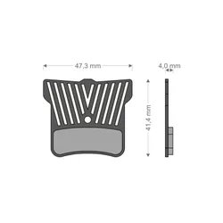 Pastiglie freno Light Tech SHIMANO XT BR/SAINT BR/ZEE MT520-TRP-TEKTRO
