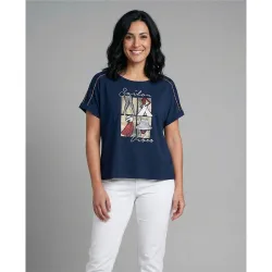 Camiseta con estampado en el delantero
