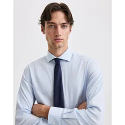 Camisa de hombre elástica estructura