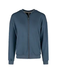Sweat zippé de détente bleu L