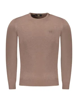 Mens Crew Neck Knitwear Casual Style - Grey Cashmere - Size 2xl - Cavalli Class - FashionsVida